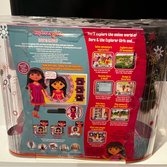 Dora The Explorer Girls Dora Links Doll Computer Online Game New - Picture 2 of 2